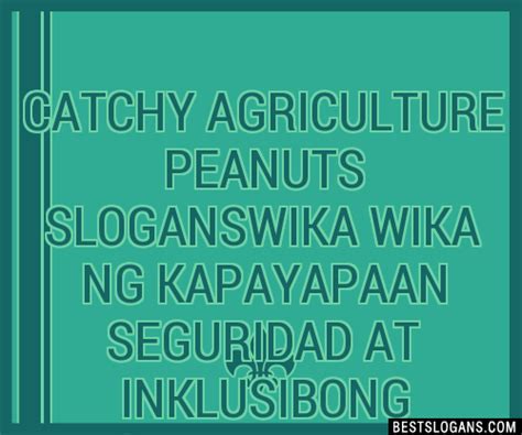 100+ Catchy Tagalogpagkain Agriculture Slogans 2024 + Generator.